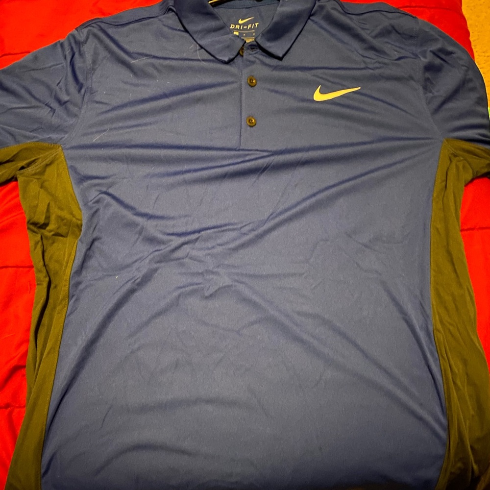 Blue/Gray Nike Golf Polo